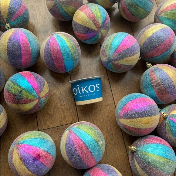 Vintages 24 large rainbow Christmas decorations - Picture 3 of 3